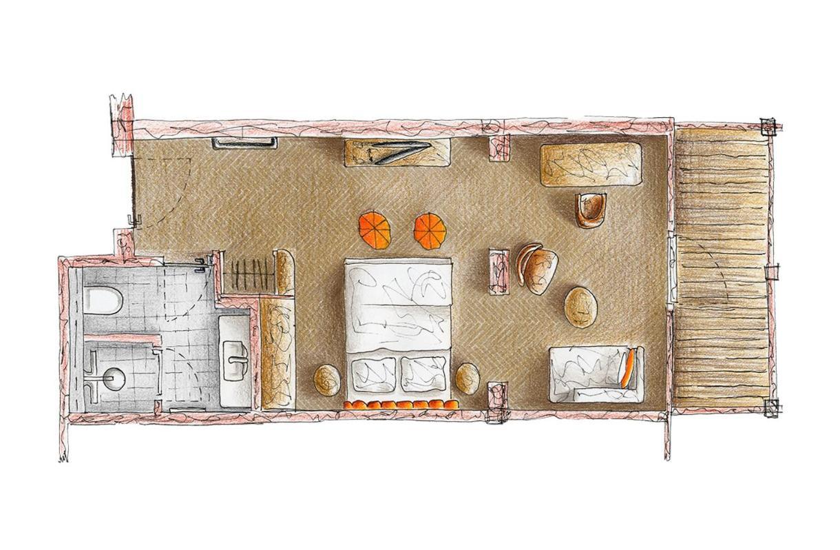 Das James 플렌스부르크 외부 사진 A floorplan of a typical 19th-century apartment in Paris